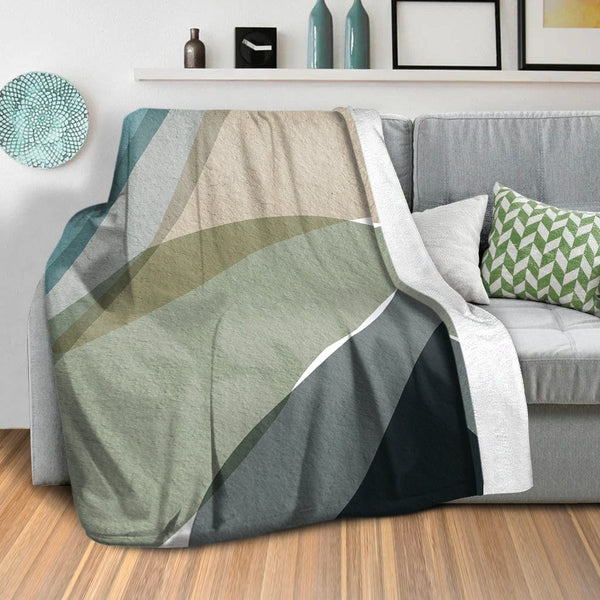 Textured Overlap Blanket Blanket Clock Canvas