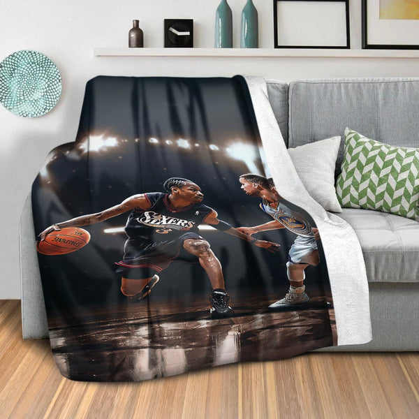 The Answer vs The Shooter Blanket Blanket Clock Canvas