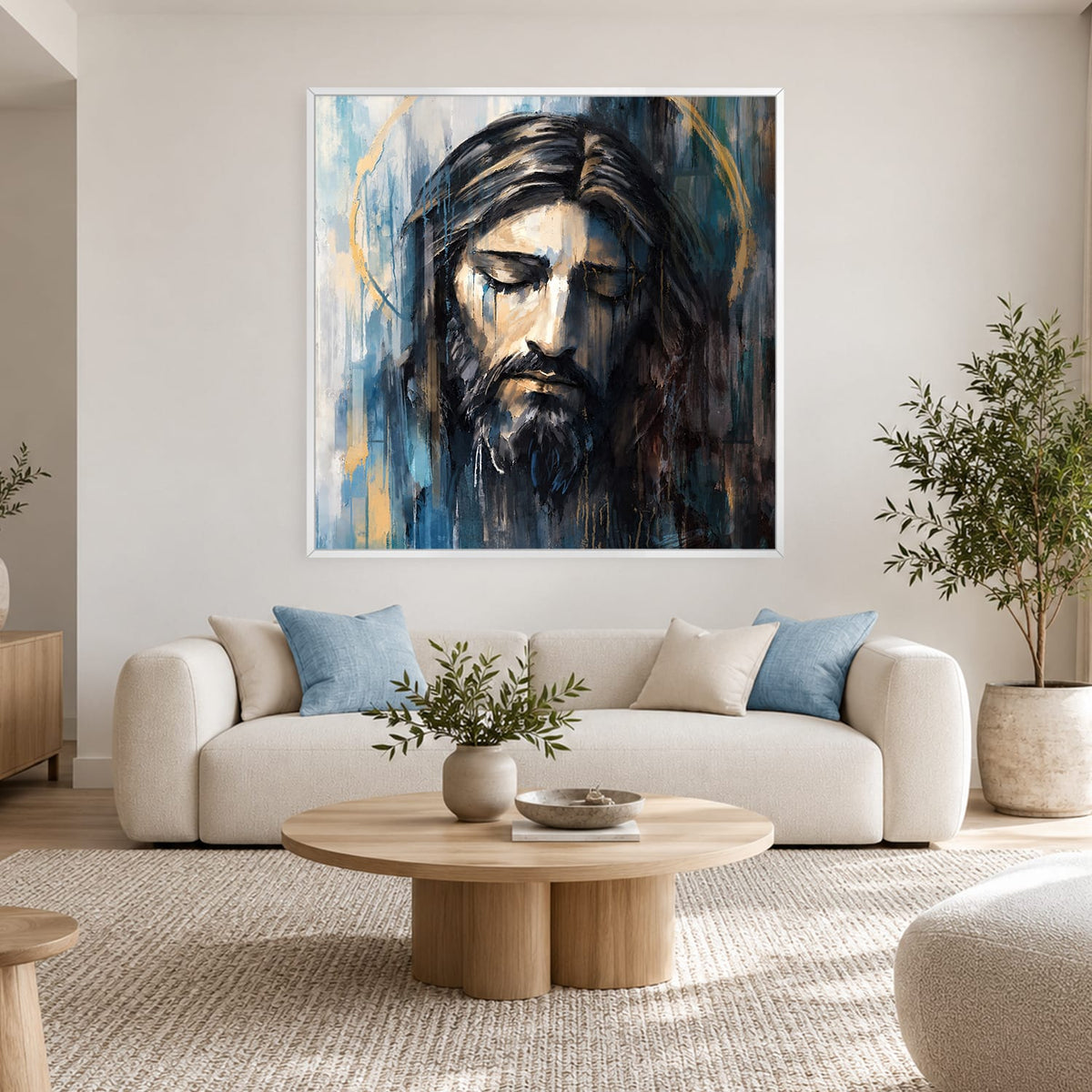 The Face of Grace Canvas Art 12 x 12in / Canvas Clock Canvas