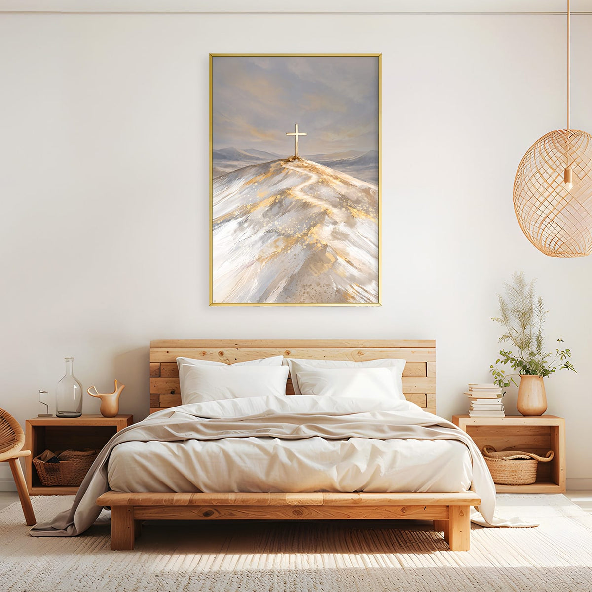 The Golden Path to Grace Canvas Art Clock Canvas
