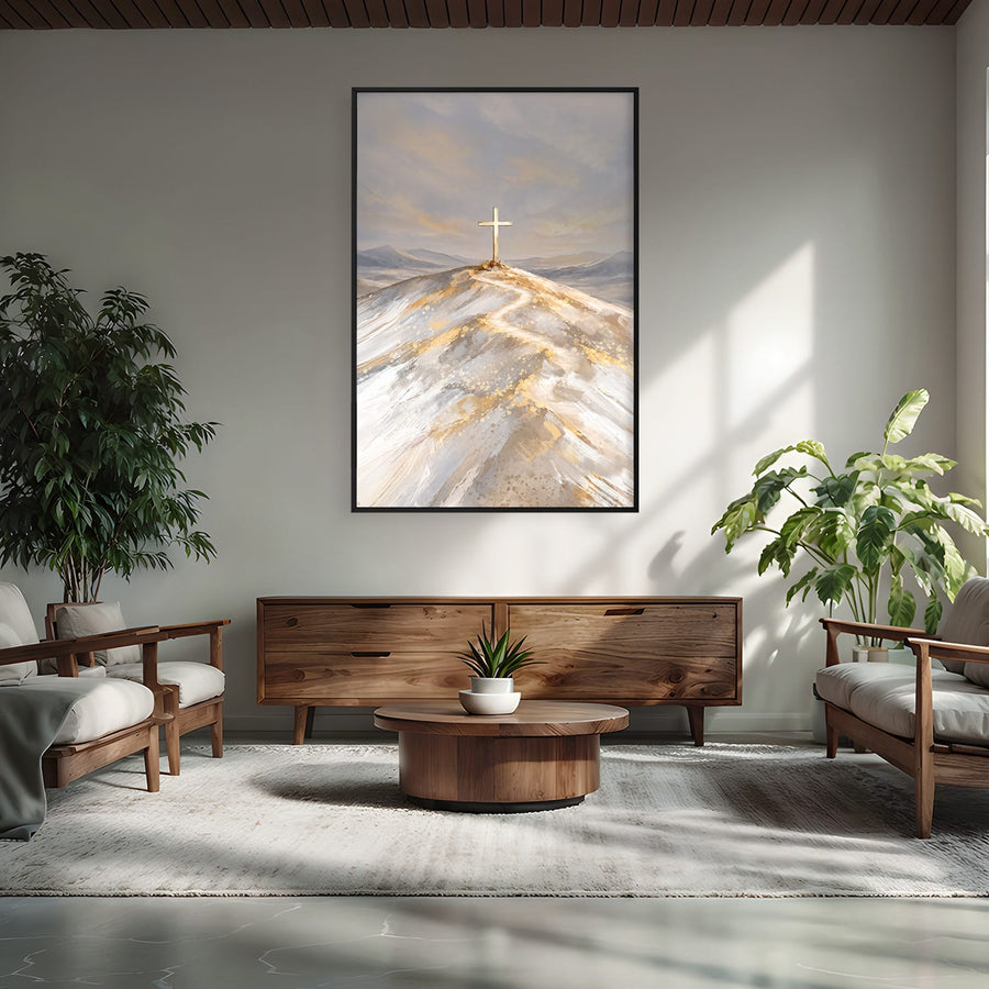 The Golden Path to Grace Canvas Art Clock Canvas