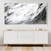 The Grey Symphony Canvas Art Clock Canvas