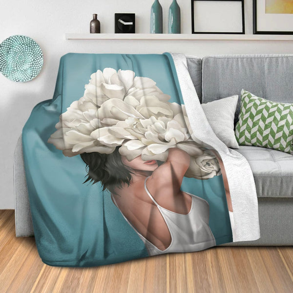 The Hidden Woman B Blanket Blanket Clock Canvas