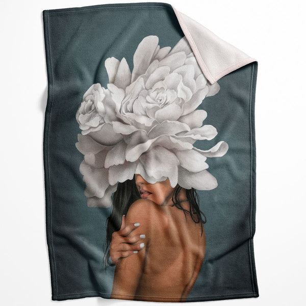 The Hidden Woman C Blanket Blanket 75 x 100cm Clock Canvas