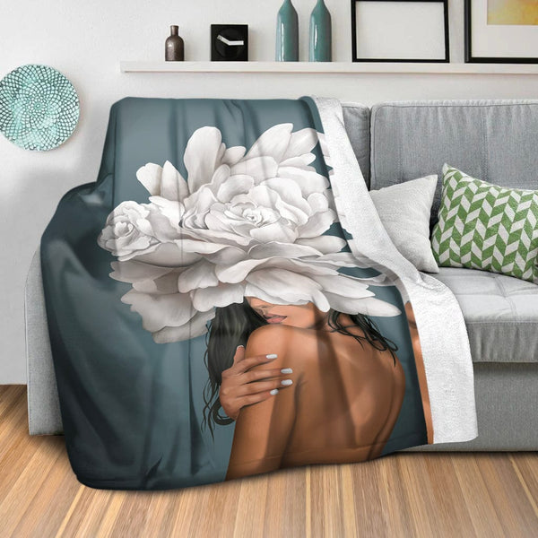 The Hidden Woman C Blanket Blanket Clock Canvas