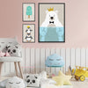 The Ice Club Canvas Art Set of 3 / 12 x 18in / Canvas Clock Canvas