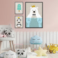 The Ice Club Canvas Art Set of 3 / 12 x 18in / Canvas Clock Canvas