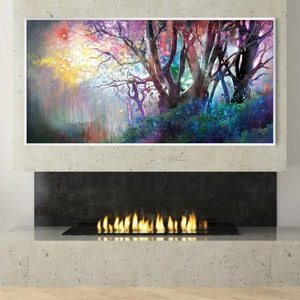 The Kaleidoscope Forest Canvas Art Clock Canvas