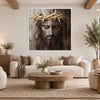 The King Who Bore Our Sorrows Canvas Art 12 x 12in / Canvas Clock Canvas