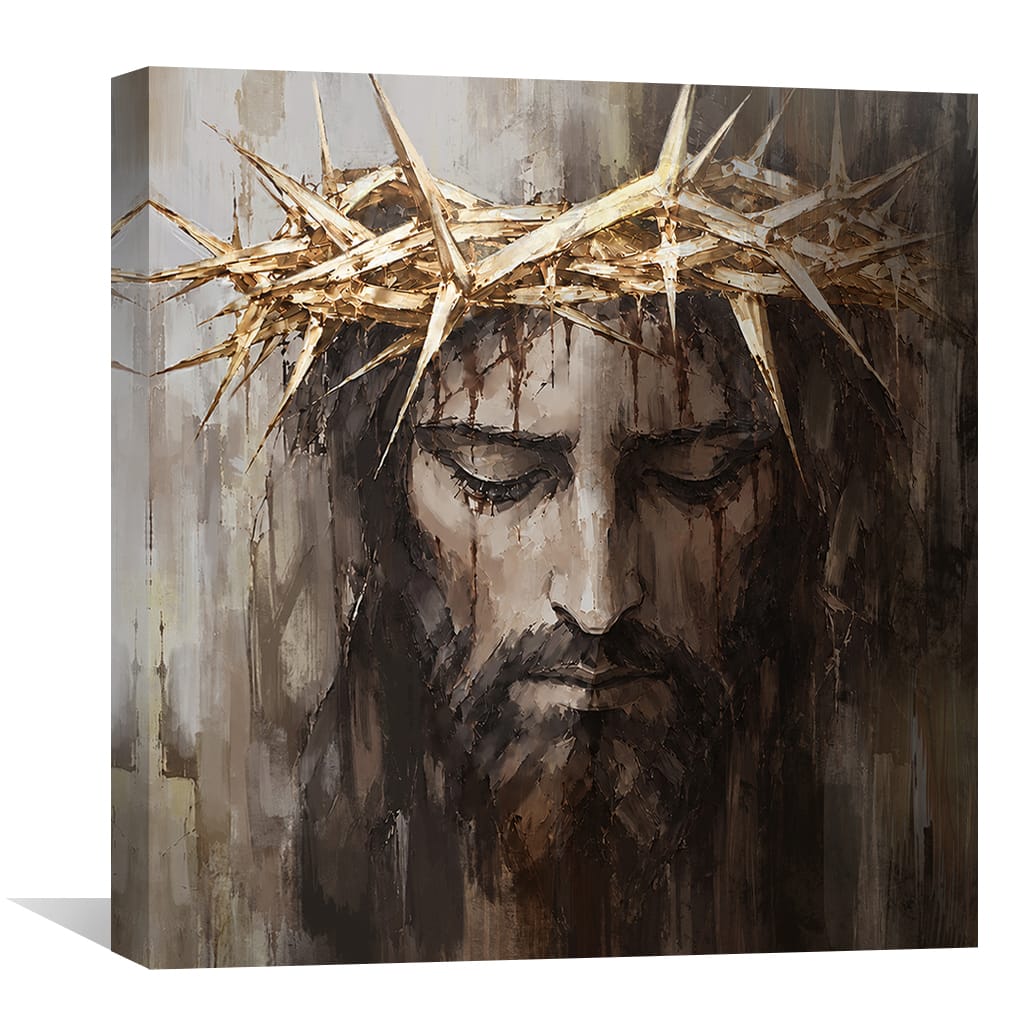 The King Who Bore Our Sorrows Canvas Art Clock Canvas