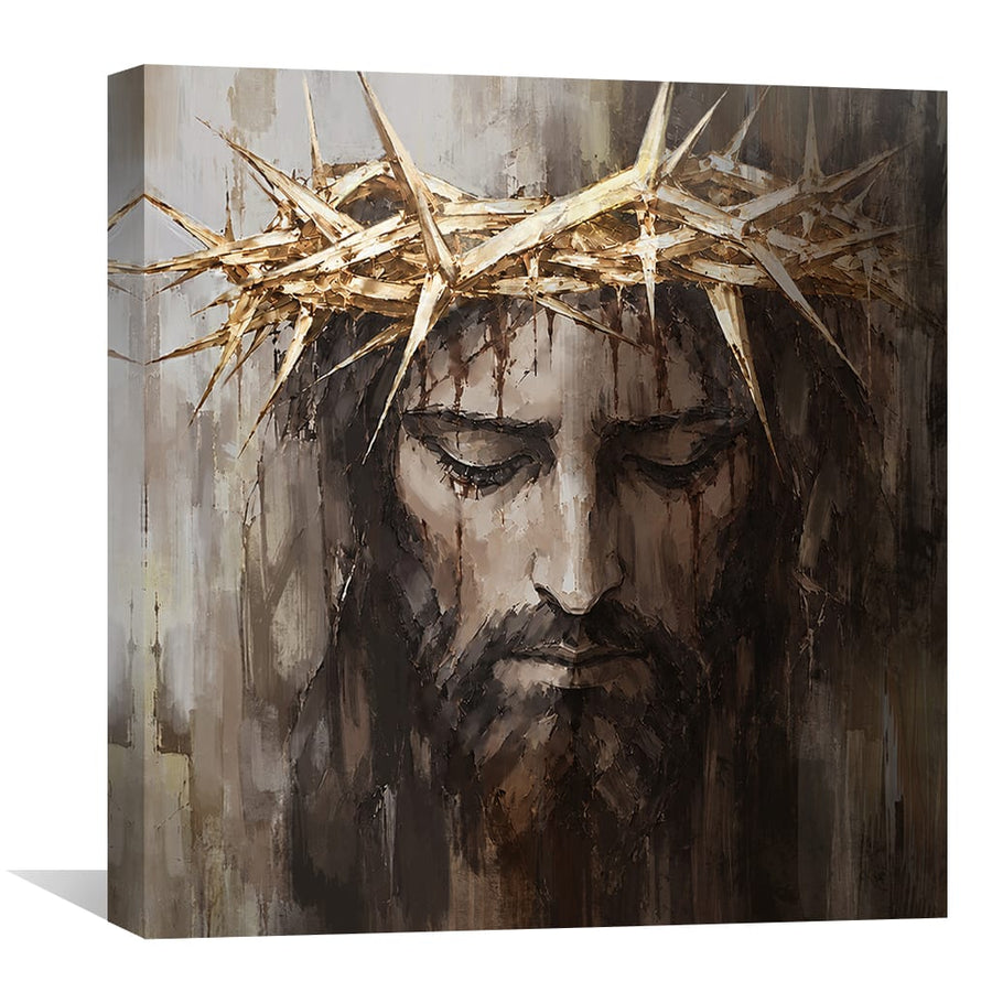 The King Who Bore Our Sorrows Canvas Art Clock Canvas