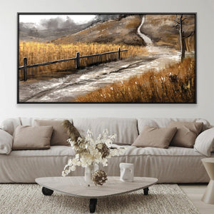 The Long Way Home Canvas Art 20 x 10in / Canvas Clock Canvas