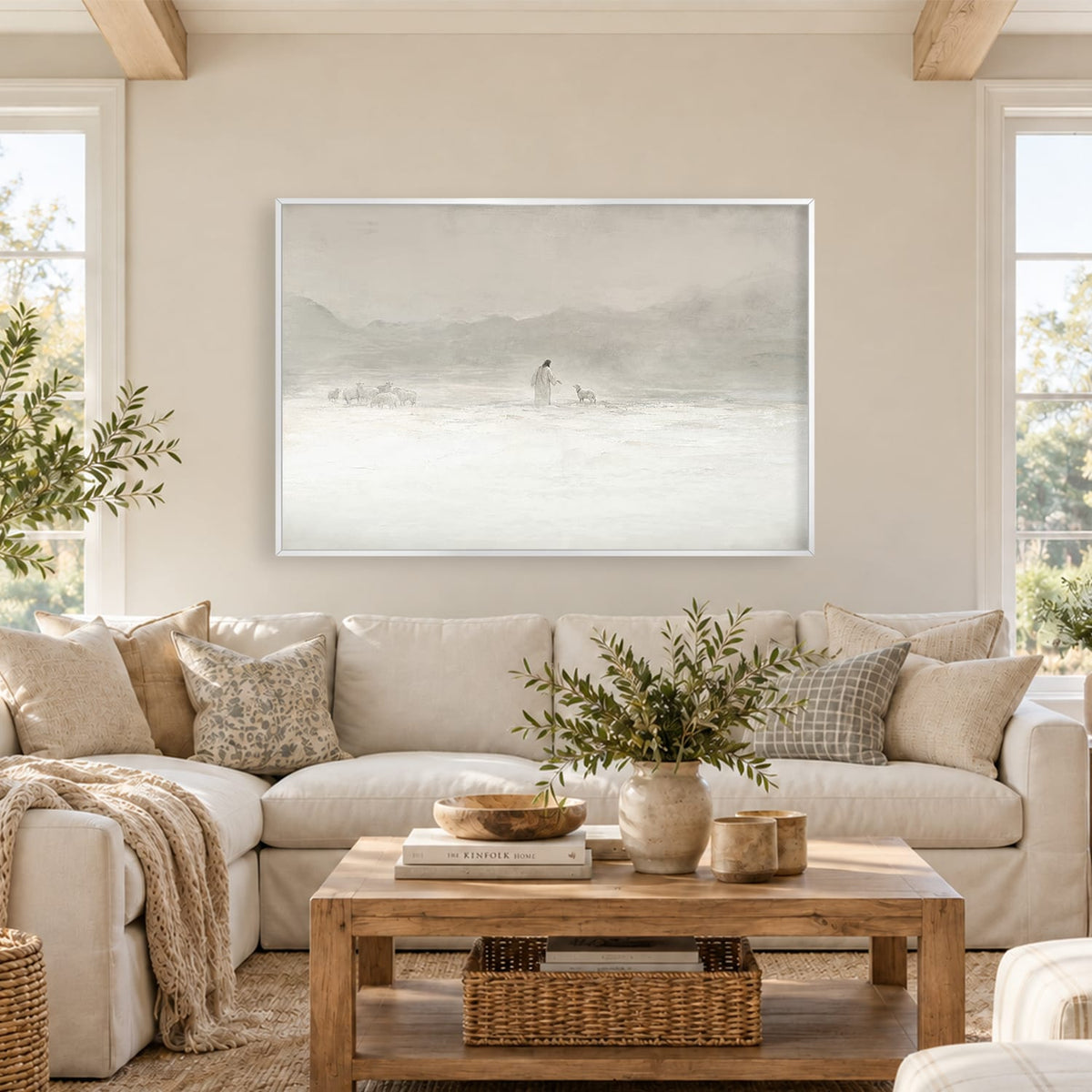 The Shepherd’s Gentle Call Canvas Art 18 x 12in / Canvas Clock Canvas