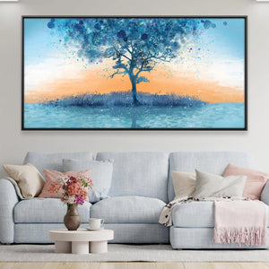 The Sky Grew Roots Canvas Art 20 x 10in / Canvas Clock Canvas