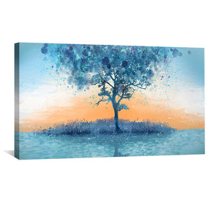 The Sky Grew Roots Canvas Art Clock Canvas