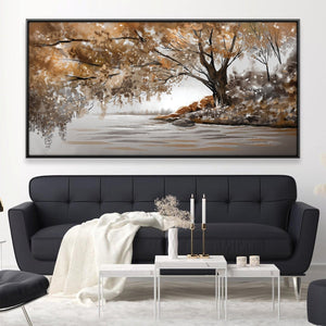 The Sound of Soft Leaves Canvas Art 20 x 10in / Canvas Clock Canvas