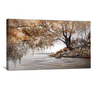 The Sound of Soft Leaves Canvas Art Clock Canvas
