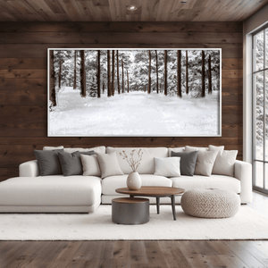 The Still White Canvas Art Clock Canvas