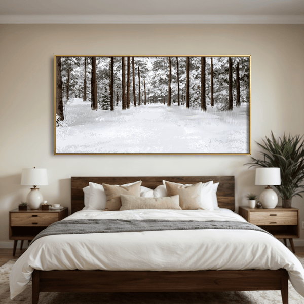 The Still White Canvas Art Clock Canvas
