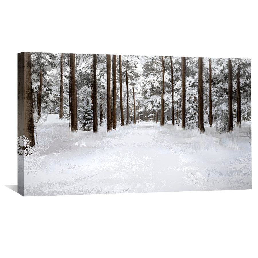 The Still White Canvas Art Clock Canvas