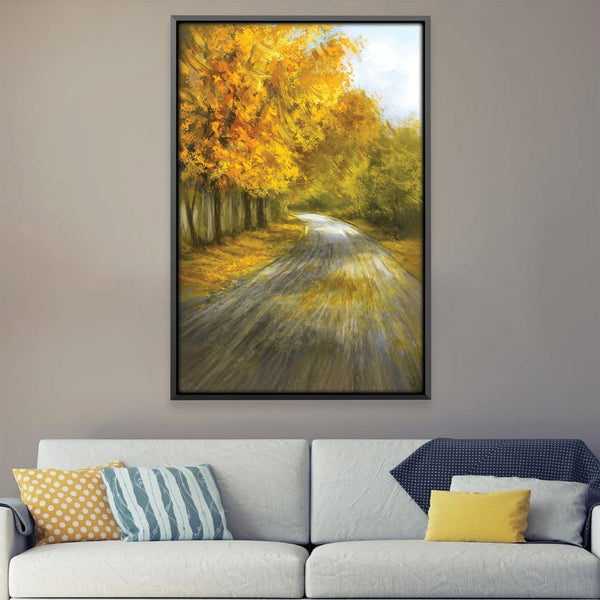 The Turning Road Canvas Art 12 x 18in / Canvas Clock Canvas