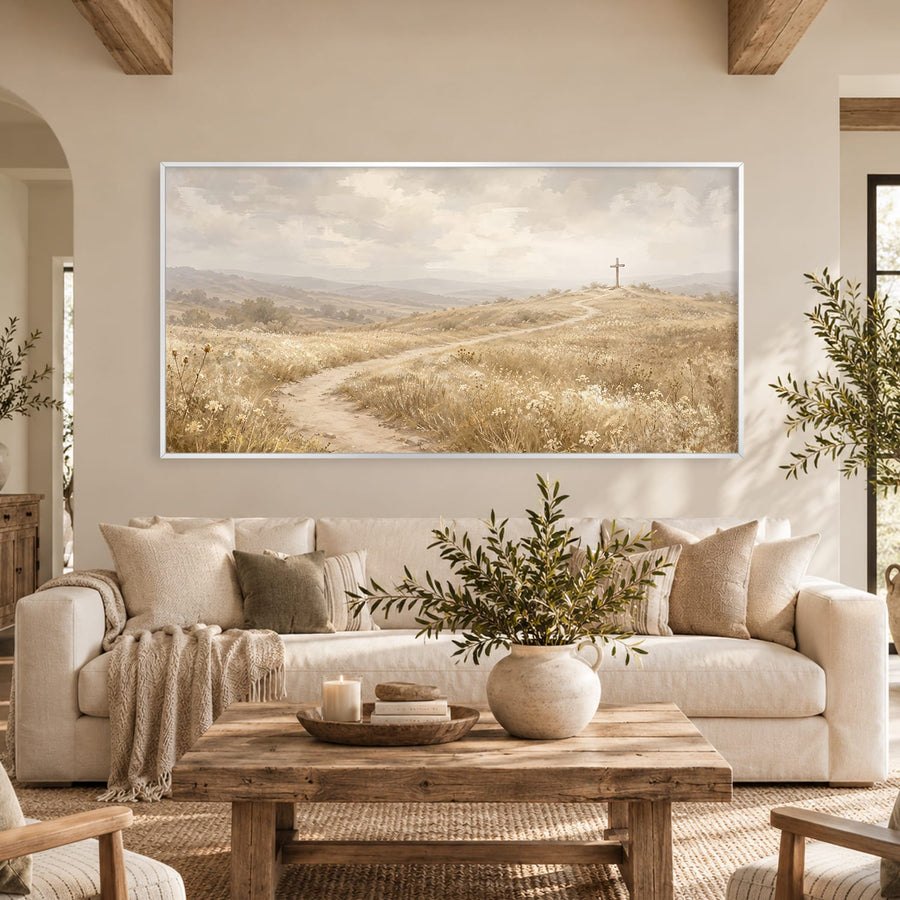 The Way of Faith Canvas Art 20 x 10in / Canvas Clock Canvas