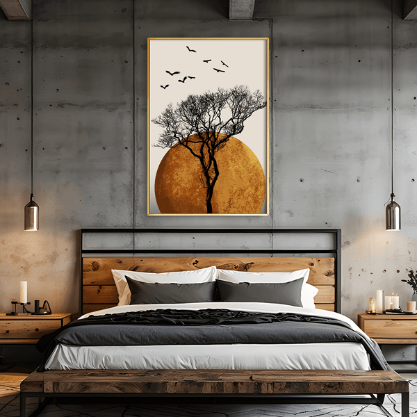 The Zen Eclipse Canvas Art Clock Canvas