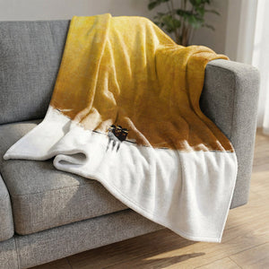 Three Little Birds Blanket Blanket Clock Canvas