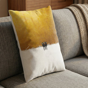 Three Little Birds Cushion Cushion 13 x 19in Clock Canvas