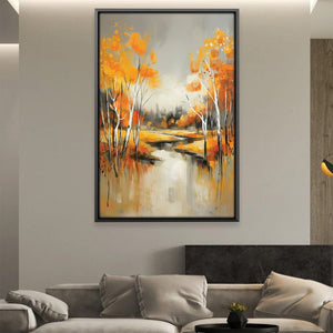 Through the Burnished Woods Canvas Art 12 x 18in / Canvas Clock Canvas