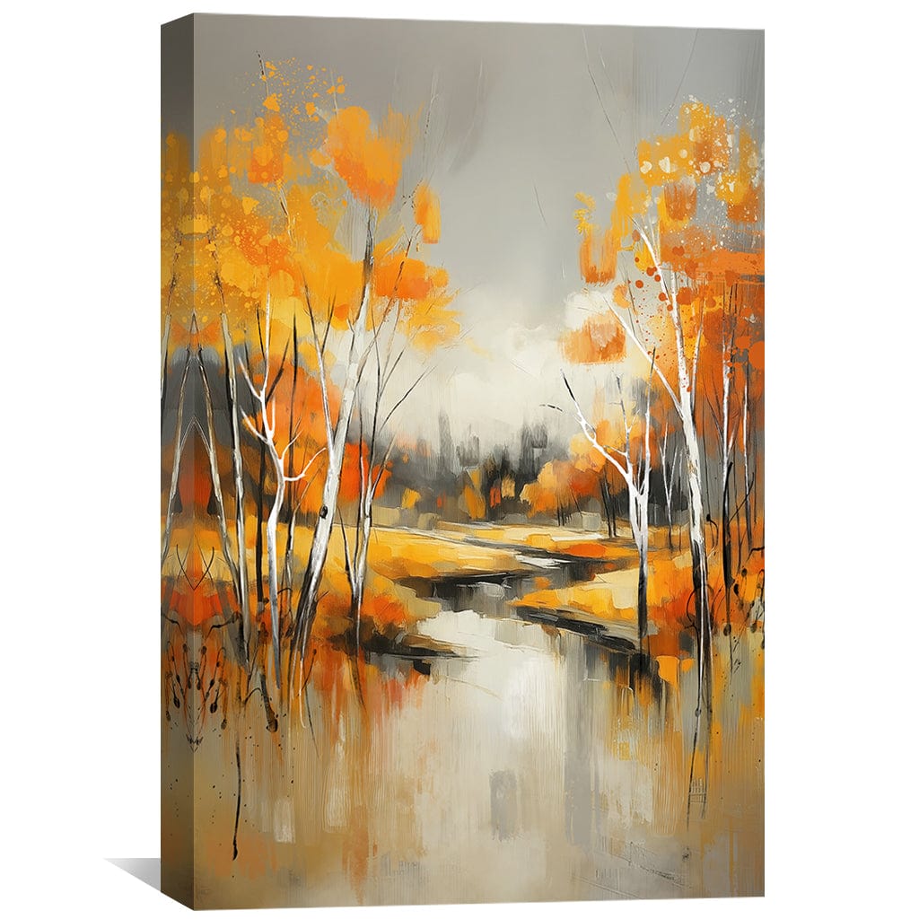 Through the Burnished Woods Canvas Art Clock Canvas