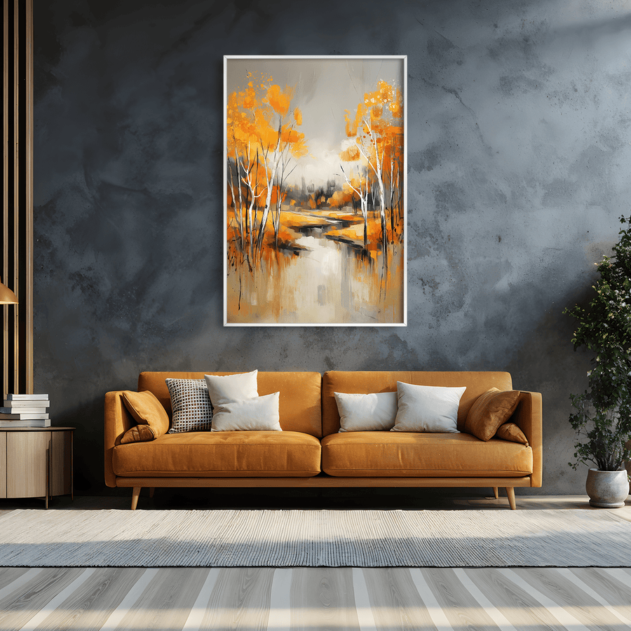 Through the Burnished Woods Canvas Art Clock Canvas