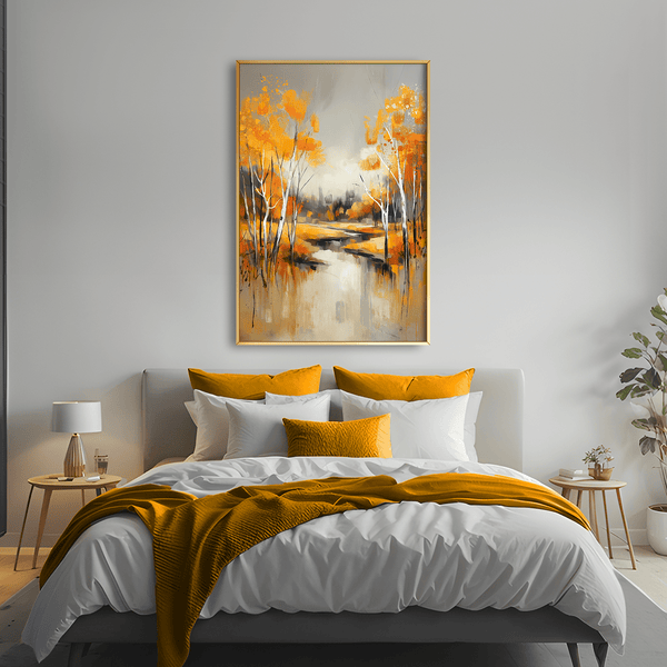 Through the Burnished Woods Canvas Art Clock Canvas