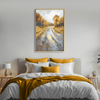 Through the Turning Leaves Canvas Art Clock Canvas
