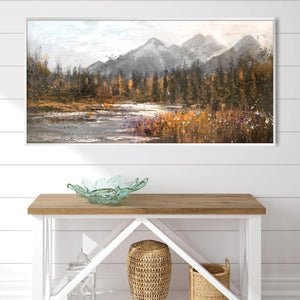 Timber Hillsides Canvas Art Clock Canvas