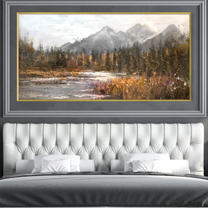 Timber Hillsides Canvas Art Clock Canvas