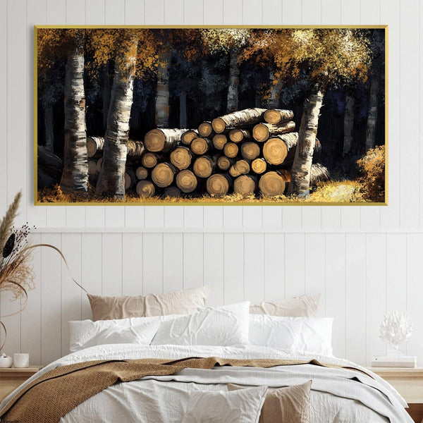 Timber's Rest Canvas Art Clock Canvas