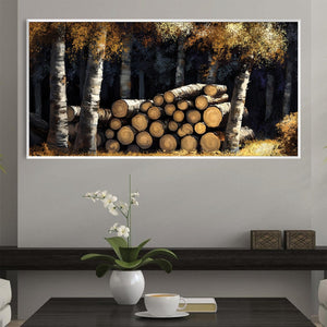 Timber's Rest Canvas Art Clock Canvas