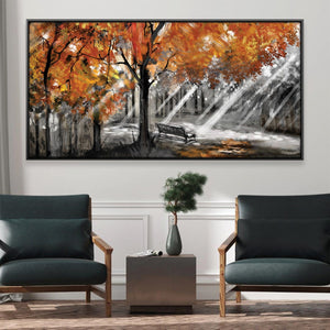 Timeless Autumn Canvas Art 20 x 10in / Canvas Clock Canvas