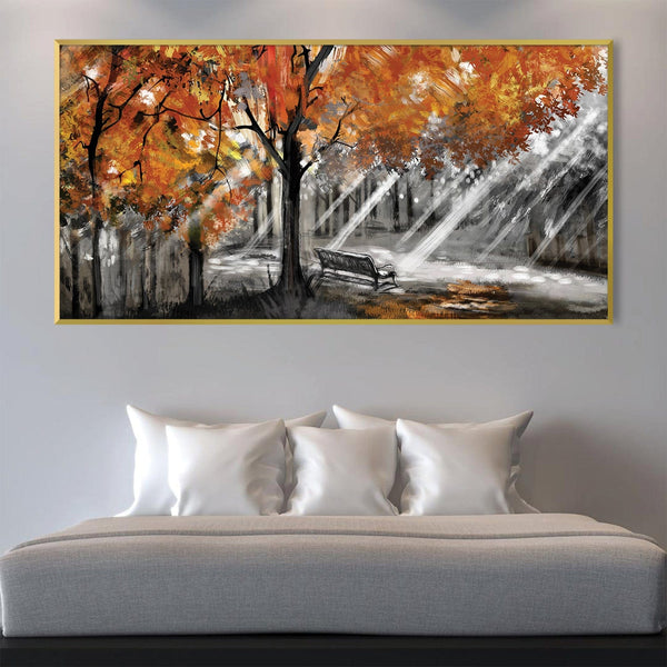 Timeless Autumn Canvas Art Clock Canvas