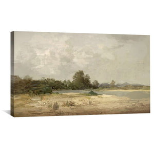 Timeless Plains Canvas Art Clock Canvas