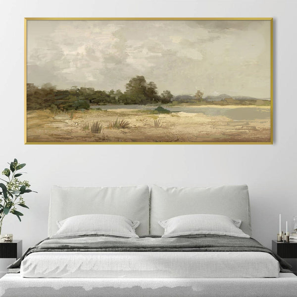 Timeless Plains Canvas Art Clock Canvas