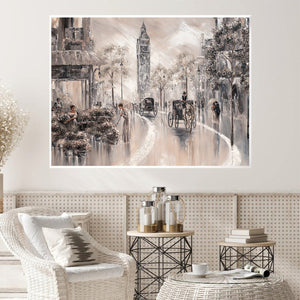 Timeless Scent, London Canvas Art Clock Canvas