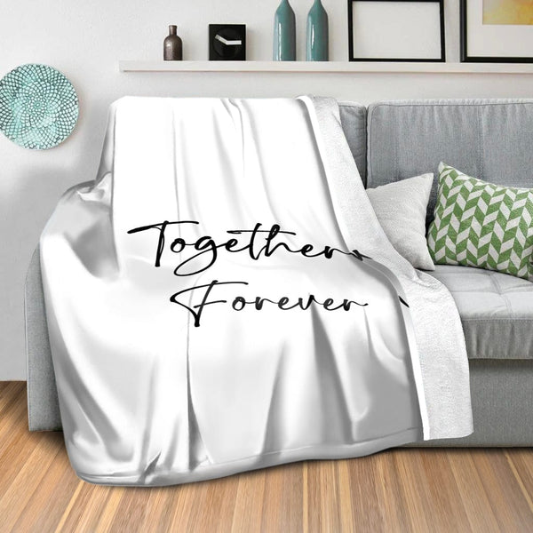 Together Forever A Blanket Blanket Clock Canvas