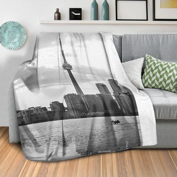 Toronto Skyline Blanket Blanket Clock Canvas