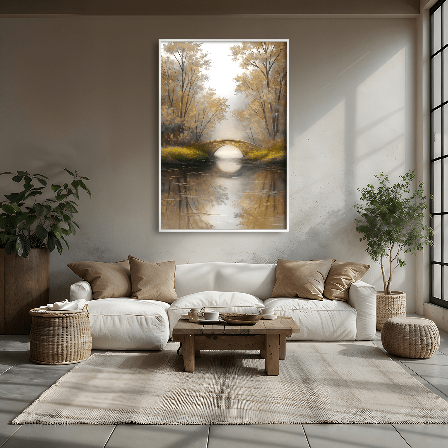 Tranquil Archway Canvas Art Clock Canvas