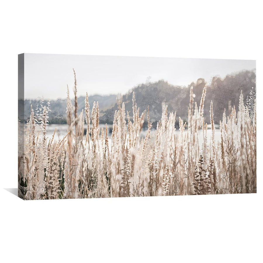 Tranquil Grasses Canvas Art Clock Canvas