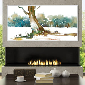 Tranquil Roots Canvas Art Clock Canvas