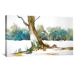 Tranquil Roots Canvas Art Clock Canvas