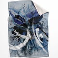 Tranquility Brushed Blanket Blanket 75 x 100cm Clock Canvas